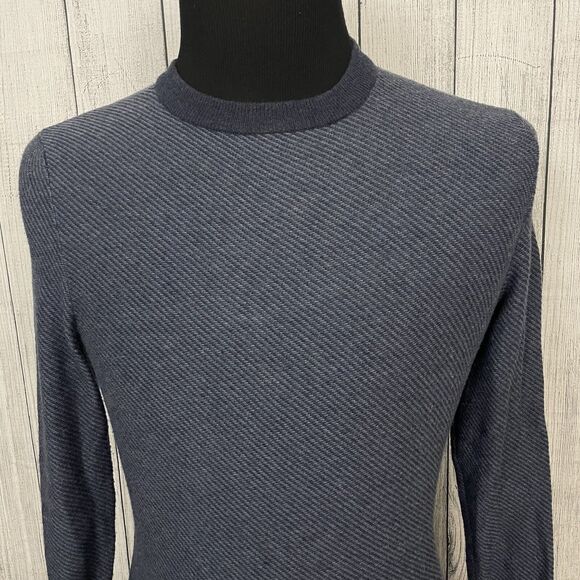 Frederik Anderson Copenhagen Men's Small Blue Cotton Blend Crewneck Sweater - Picture 1 of 7